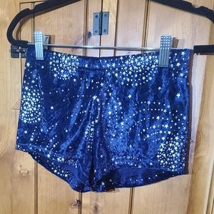 Pj rocker brand size med velvety blue and sliver shorts